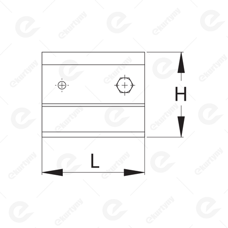 Uchwyt do szyny 30x28mm Typ 21.B00 ocynk NIKO