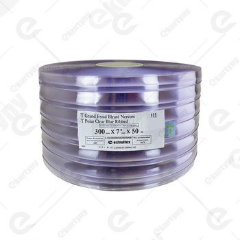 Rolka folii polar żebrowana do kurtyn PCV (EXTRUFLEX) Ref.111R 300x3 (-25°C) - 50 mb