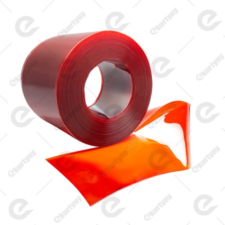Folia czerwona przezroczysta do kurtyn PCV (EXTRUFLEX) Ref.141 400x4 (0°C) - 1 mb