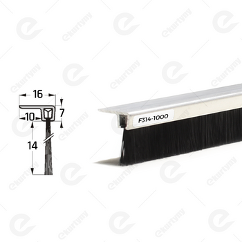 Uszczelka szczotkowa kątowa aluminiowa USZ/ALU-F3-14 -1000 mm