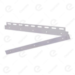 Płytka montażowa nierdzewna INOX (1.4016 / AISI 430) do kurtyn paskowych - 400 mm