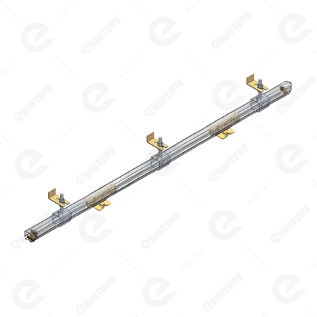 Zestaw przesuwny Niko 100kg, element przesuwny 1mb, szyna 2mb (30x28mm typ 21.001 ocynk NIKO) montaż ścienny odsunięty