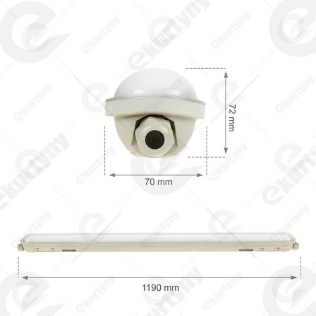 Lampa przemysłowa Limea Gigant LED 38W 230V 120cm IP65 NW IK09 SLI028025NW