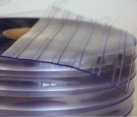 Rolka folii polar żebrowana do kurtyn PCV (EXTRUFLEX) Ref.111R 300x3 (-25°C) - 50 mb