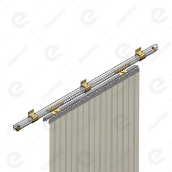 Zestaw przesuwny Niko 100 kg, element przesuwny 1mb, szyna 2mb (30x28mm typ 21.001 ocynk NIKO) montaż ścienny