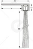 Uszczelka szczotkowa kątowa aluminiowa USZ/ALU-F8-60 -1000 mm