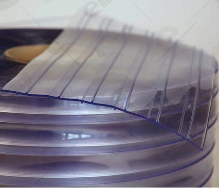 Rolka folii polar żebrowana do kurtyn PCV (EXTRUFLEX) Ref.111R 200x2 (-25°C) - 50 m