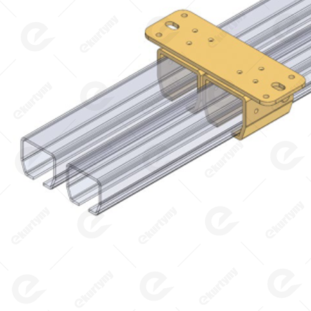 Uchwyt sufitowy podwójny do szyny 30x28 mm typ 21.B32 ocynk NIKO