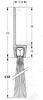 Uszczelka szczotkowa aluminiowa USZ/ALU-H8-150 -1000 mm