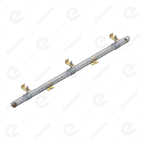 Zestaw przesuwny Niko 60 kg, element przesuwny 1mb, szyna 2mb (30x28mm typ 21.001 ocynk NIKO) montaż ścienny odsunięty