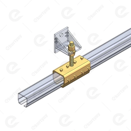 Łącznik (mufa) z regulacją do szyny 30x28 mm Typ 21.B11ocynk NIKO