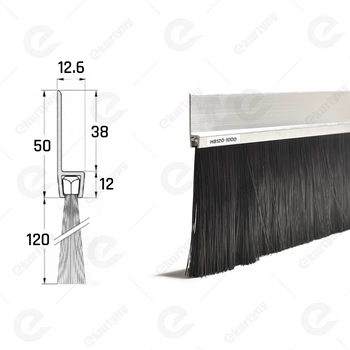 Uszczelka szczotkowa aluminiowa USZ/ALU-H8-120 -1000 mm
