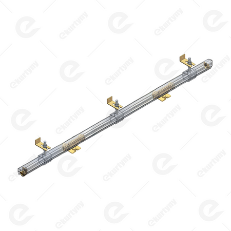 Zestaw przesuwny Niko 100kg, element przesuwny 1mb, szyna 2mb (30x28mm typ 21.001 ocynk NIKO) montaż ścienny odsunięty