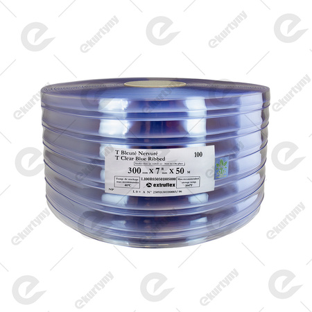 Rolka folii żebrowana do kurtyn PCV (EXTRUFLEX) Ref.100R 300x3 (0°C) - 50 m