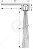 Uszczelka szczotkowa kątowa aluminiowa USZ/ALU-F8-120 -1000 mm