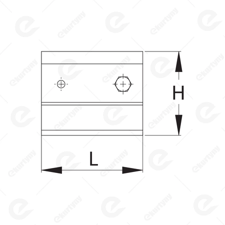 Uchwyt do szyny 48,50x43,50 mm Typ 24.B00 ocynk NIKO