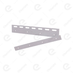 Płytka montażowa nierdzewna INOX (1.4016 / AISI 430) do kurtyn paskowych - 300 mm