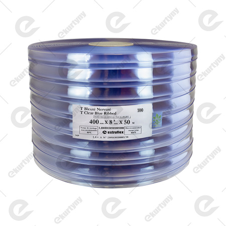 Rolka folii żebrowana do kurtyn PCV (EXTRUFLEX) Ref.100R 400x4 (0°C) - 50 m