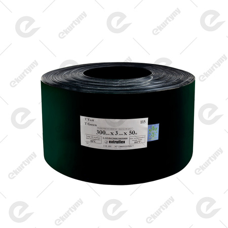 Rolka folii zielona przezroczysta do kurtyn PCV (EXTRUFLEX) Ref.115 300x3 (0°C) - 50 m