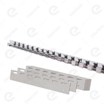 Zestaw wieszak 1066 mm x 1 szt. + płytki 300 mm x 4 szt. nierdzewna INOX (1.4016 / AISI 430) do kurtyn paskowych zakładka 54 mm