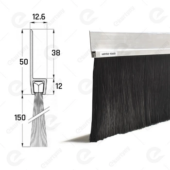 Uszczelka szczotkowa aluminiowa USZ/ALU-H8-150 -1000 mm