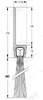 Uszczelka szczotkowa aluminiowa USZ/ALU-H8-80-1000 mm