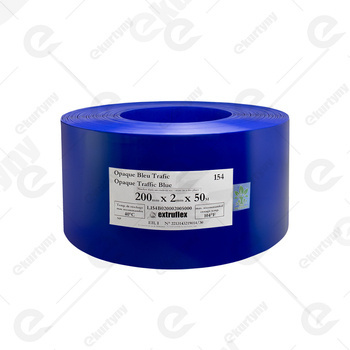Rolka folii niebieska nieprzezroczysta do kurtyn PCV (EXTRUFLEX) Ref.154 200x2 (0°C) - 50 m