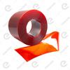 Folia czerwona przezroczysta do kurtyn PCV (EXTRUFLEX) Ref.141 300x3 (0°C) - 1 mb