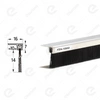 Uszczelka szczotkowa kątowa aluminiowa USZ/ALU-F3-14 -1000 mm