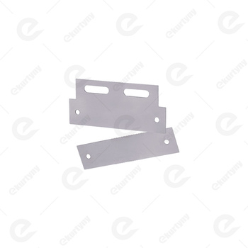 Płytka montażowa nierdzewna INOX (1.4016 / AISI 430) do kurtyn paskowych - 100 mm